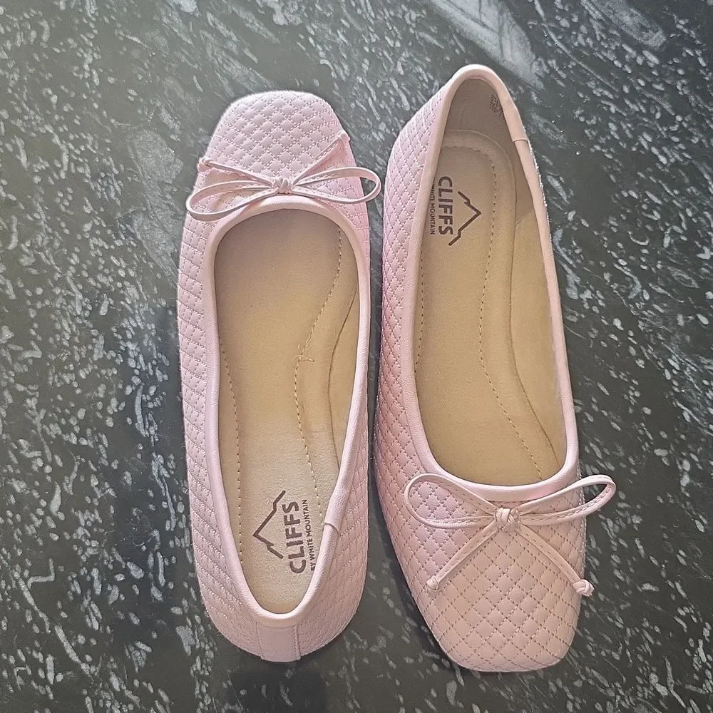 BRAND NEW CLIFFS BY WHITE MOUNTAIN WOMEN'S QUILTED BALLET FLAT G3